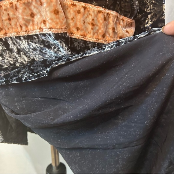 Free People Vancouver Velvet Button Down Shacket Small Multicolor Snap Closure - Picture 13 of 14